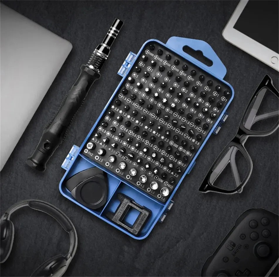 115/117 in 1 Precision Screwdriver Set Magnetic Torx Hex Screw Driver Bits Professional Repair Tool Kit for iPhone Xiaomi Mac PC - Shoppiline