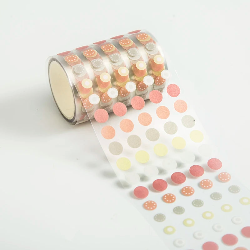 60mm*3m Dot Washi Tape for Diary Scrapbooking DIY Deco Junk Journal Creative Stationery School Supplies Masking Tapes