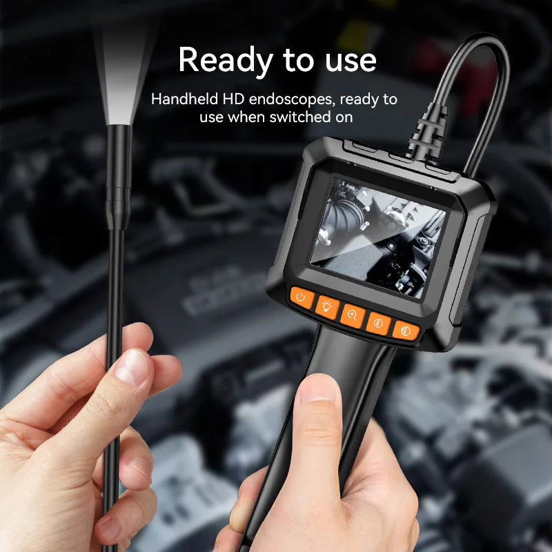 Industrial Endoscope Camera 4.3 "Single Dual Lens HD 1080P Car Inspection Borescope IP67 Waterproof Sewer Camera With LED - Shoppiline