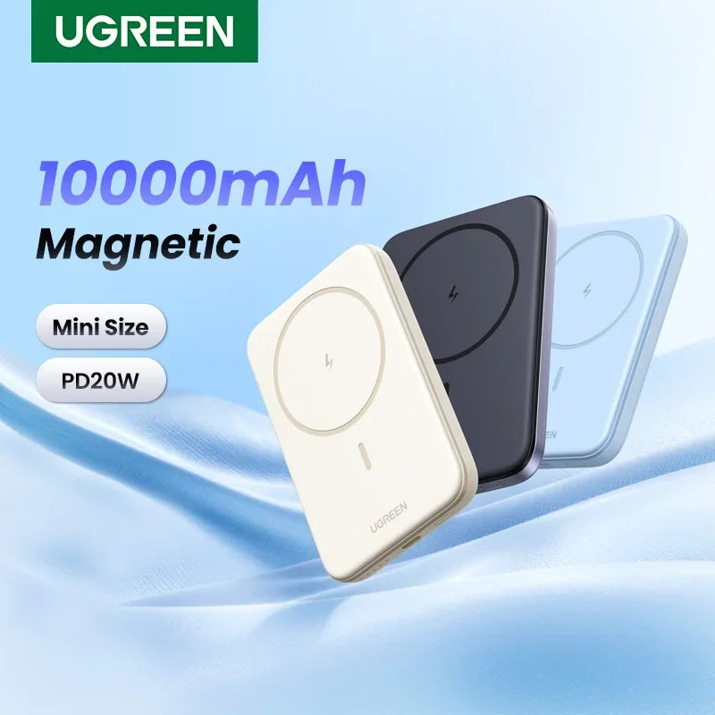 UGREEN PD20W Power Bank Magnetic 10000mAh Portable Wireless Fast Charging PowerBank for Magsafe for iPhone 17 15 Pro Max 16 Pro - Shoppiline