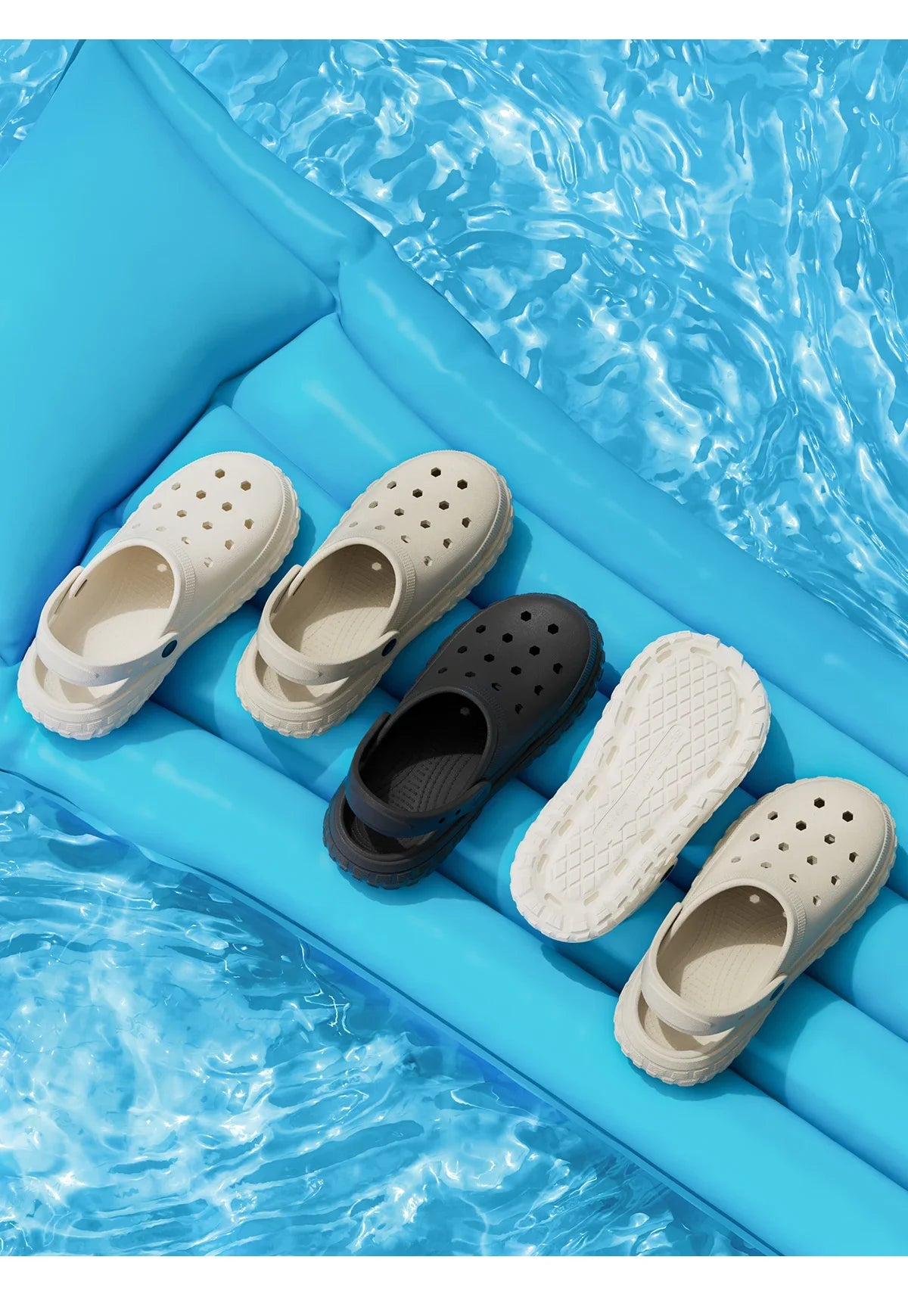 2026 Damen- und Herren-Clogs Sommer rutschfeste Outdoor-Sandalen Geschlossene Zehen Scheißgefühl Strandschuhe Dicke Sohle Weiche Sohle