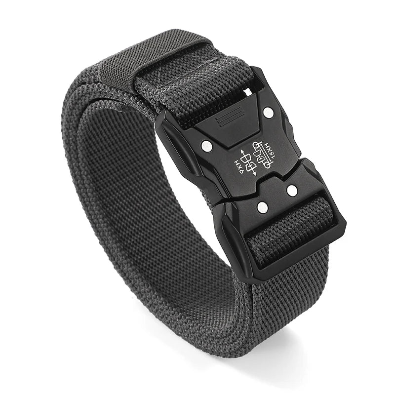 1pcs Versatile Men's Tactical Belts - Durable, Adjustable Design - for Outdoor Hunting & Sports Enthusiasts Men Belt