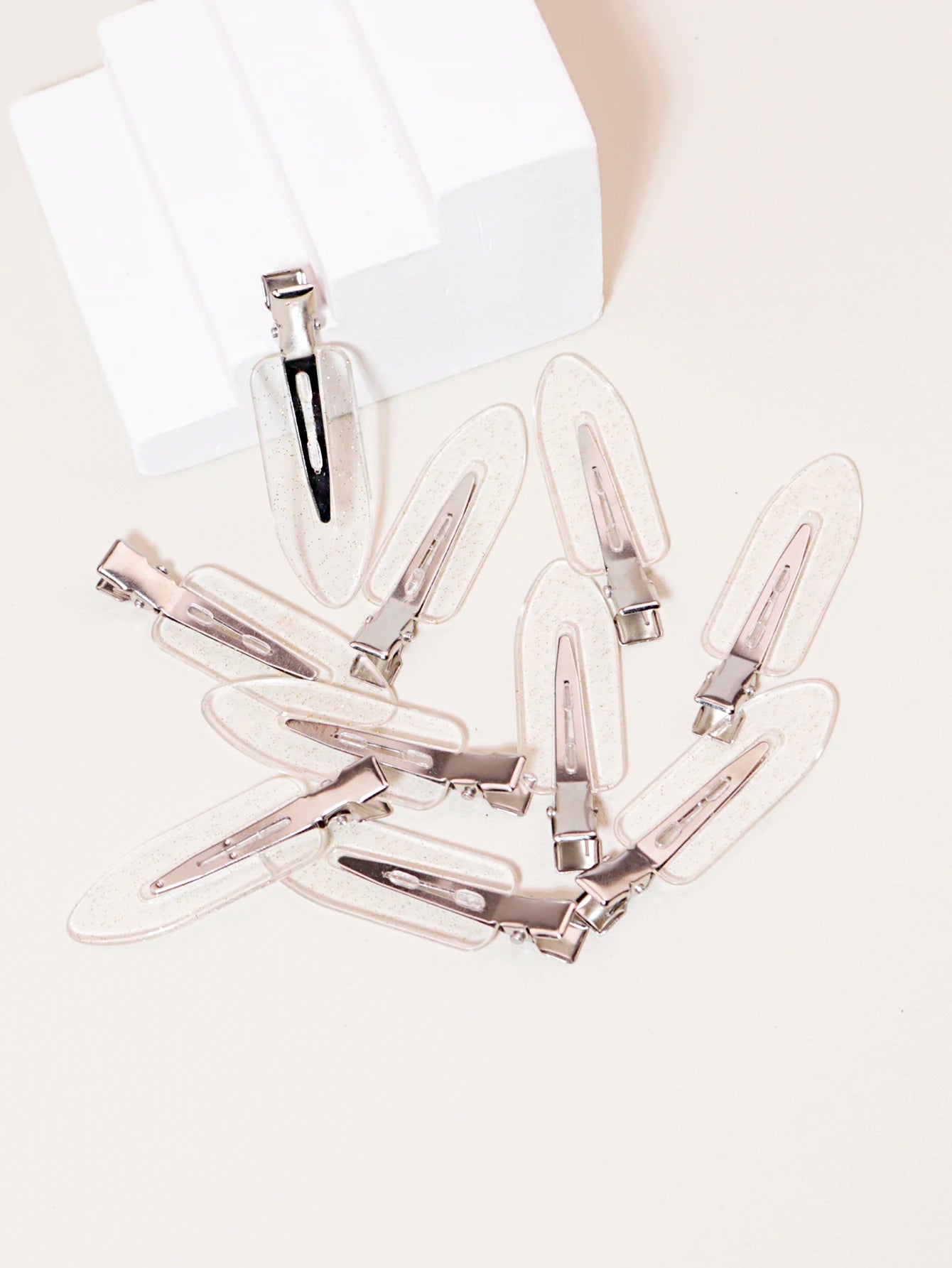10 pinces à cheveux transparentes sans couture pour filles, pinces à maquillage facial, pinces à cheveux spéciales pour perruques de vrais cheveux