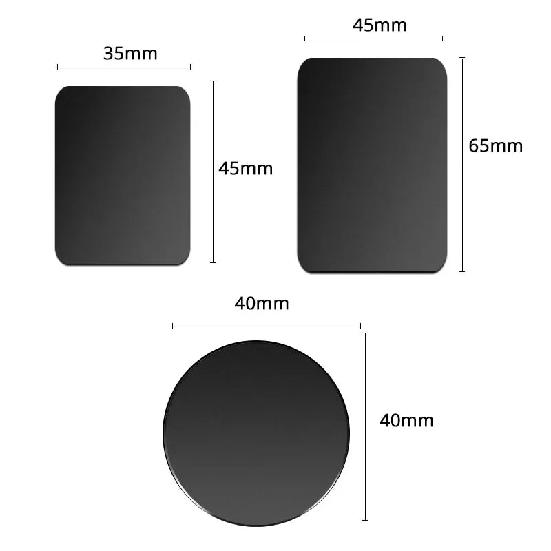 5/10pcs Phone Metal Plates for Magsafe Cellphone Holder Iron Sheet Universal Sticker Disk Mount for iPhone 17 16 15 Pro Samsung