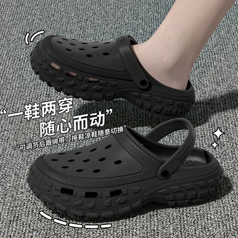Summer Women Platform Sandals 2026 Closed Toe Non-Slip Beach Sandals Lightweight Soft Bottom for Home Comfortable Sandalias