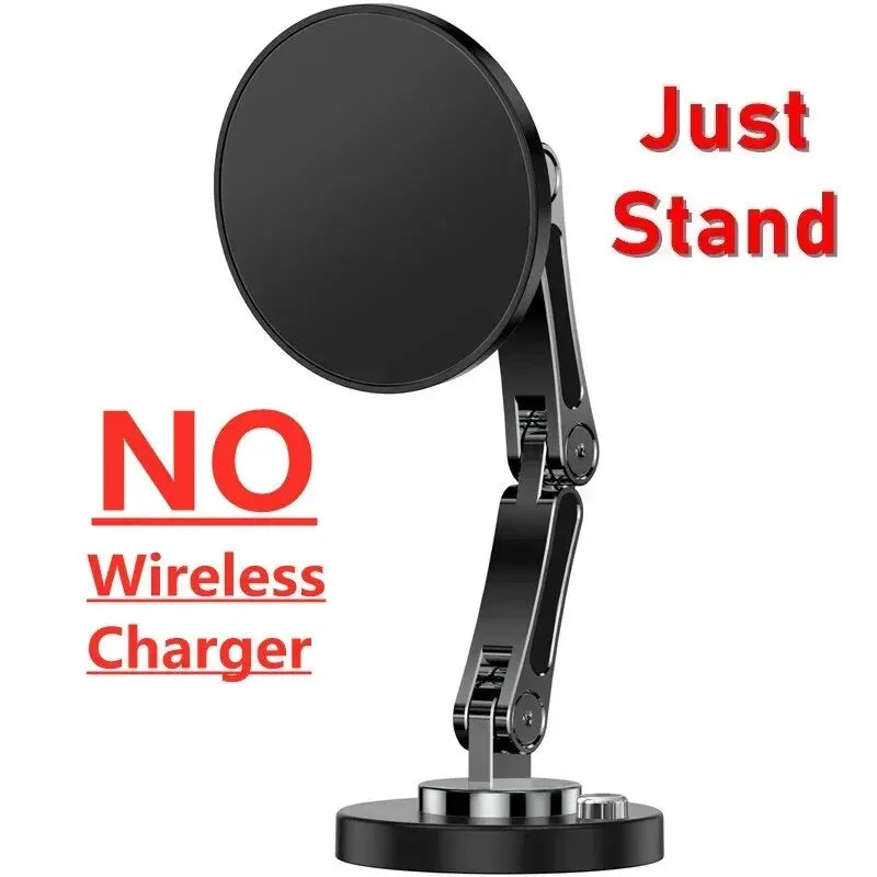 Magnetic Car Wireless Charger Stand Magnet Car Mount Fast Charging Station Phone Holder Bracket For Macsfae iPhone 15 14 13 12 - Shoppiline