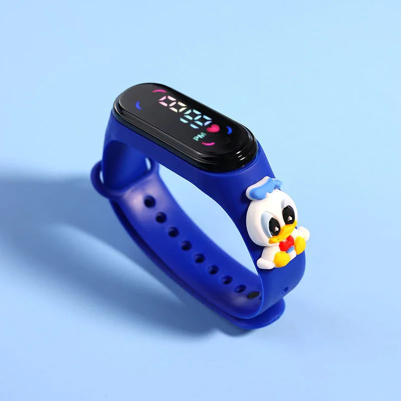 Mode Mickey Kinderuhren für Mädchen Elektronisches Armband Sport Touch LED Spiderman Puppe Kinderuhr Frauen Wasserdichte Uhr