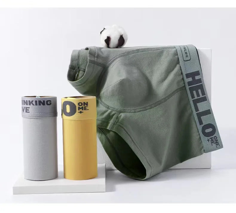 10PCS Men's underwear mid-waist breathable lightweight boxers boxers letter suit men's underpants in multiple colors
