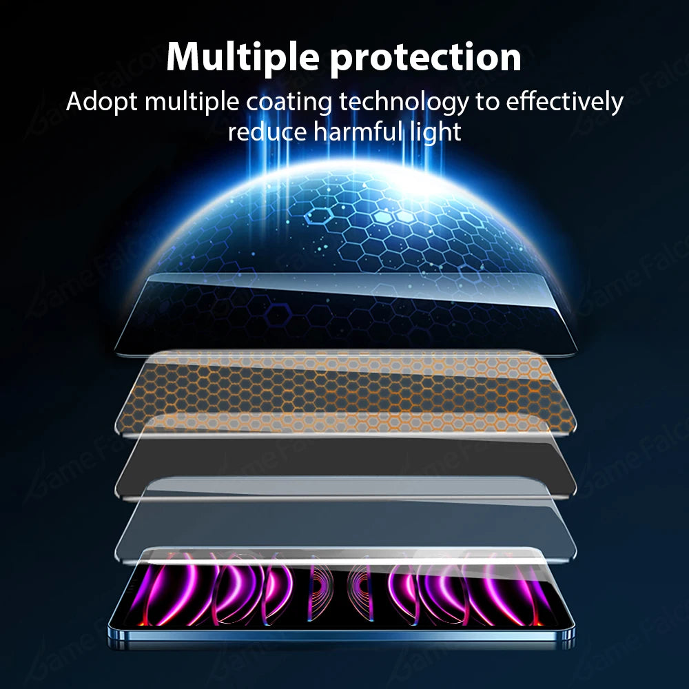 Tempered Glass Screen Protector For Ipad Pro 13 11th M5 M4 2025 12.9 A16 Air 11 5 4 M3 M2 10 9 9th 10th Generation Mini 7 6 Film