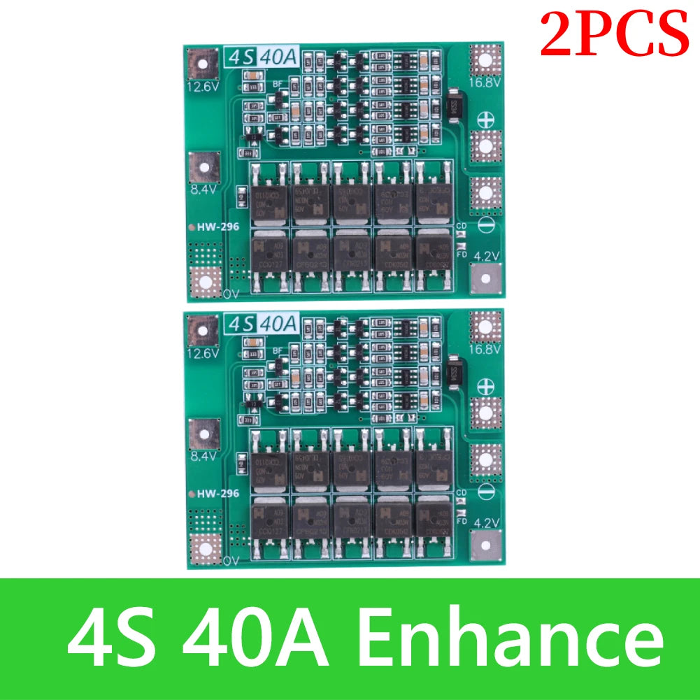 BMS 3S/4S 5A 10A 20A 25A 40A 60A Li-ion Lithium Battery Charger Protection Board 18650 For Drill Motor 12V with Enhance/Balance - Shoppiline