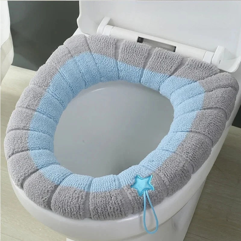 Winter toilet seat cushions bathroom toilet seat cushions handle thicker soft washers with toilet seat insulation accessories