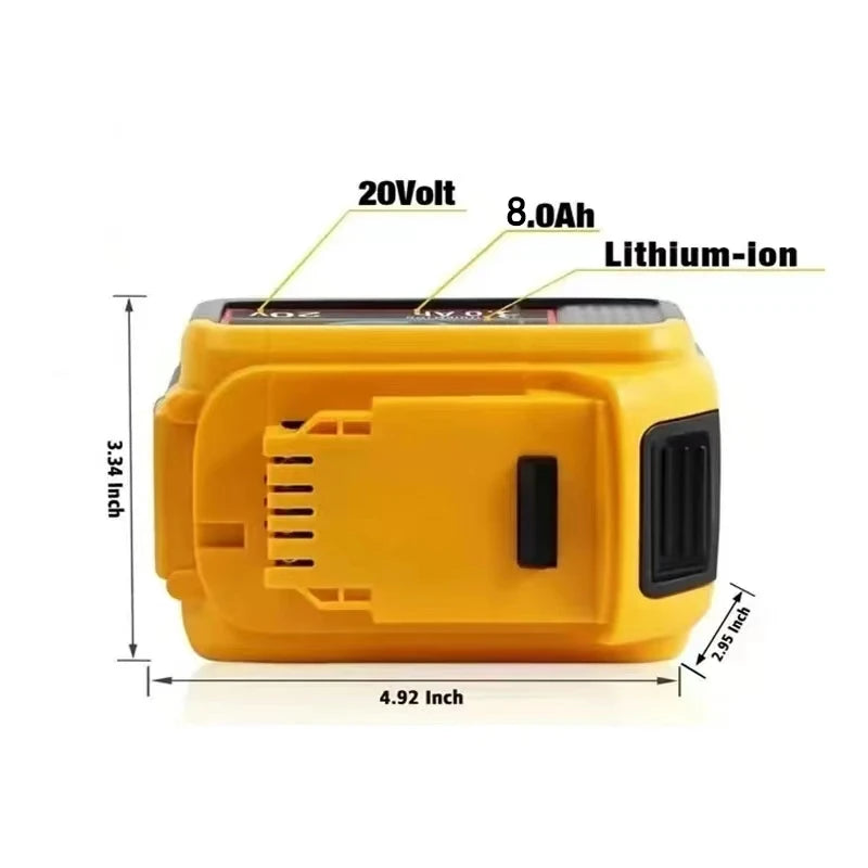 8Inch Led Light Portable Spotlights Cordless Outdoor Work Fishing Handheld Emergency Tool Light Fit Makita 18V Battery
