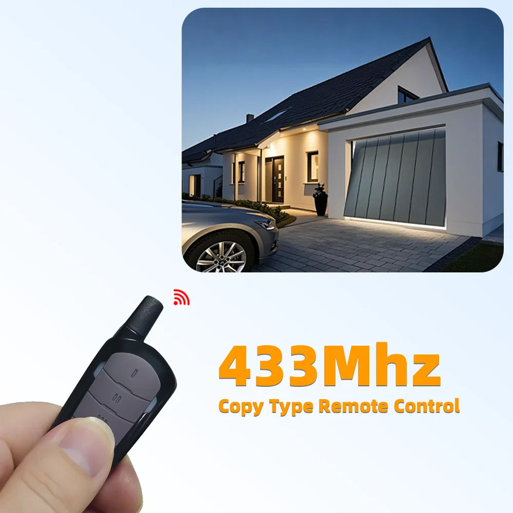 Garage Remote Control Duplicator 433mhz Gate Door Commands Opener 433 92mhz Electric Rolling Code Clone Access Portal Fixed Cod