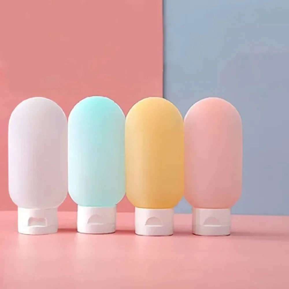 Refillable water bottle, soft silicone squeeze tube packaging empty bottle, wholesale supply