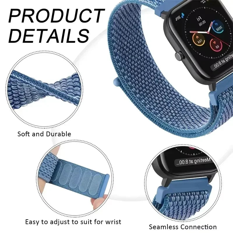Nylon loop For Redmi Watch 5 Active/Lite Strap Replacement correa Bracelet For Xiaomi Watch S4 Watchbands 20mm 22mm Watch Band