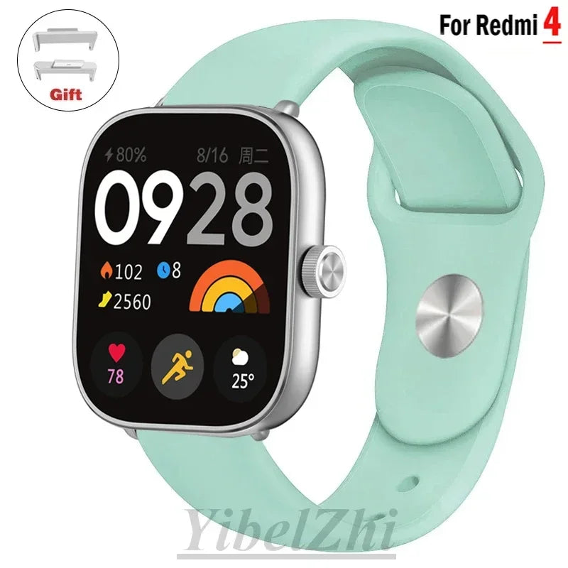 Sportarmband für Redmi Watch 4 Armband Smartwatch Armband Zubehör Weiches Silikon Armband Correa für Xiaomi Mi Band 8 Pro