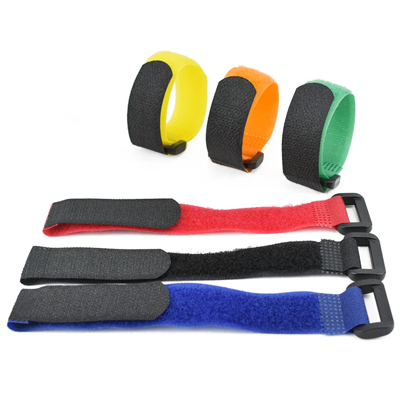 5PCS Bike Handlebar Straps Universal Nylon Tie Bands for Flashlight Gear Accessories Sticky Fastening Strap