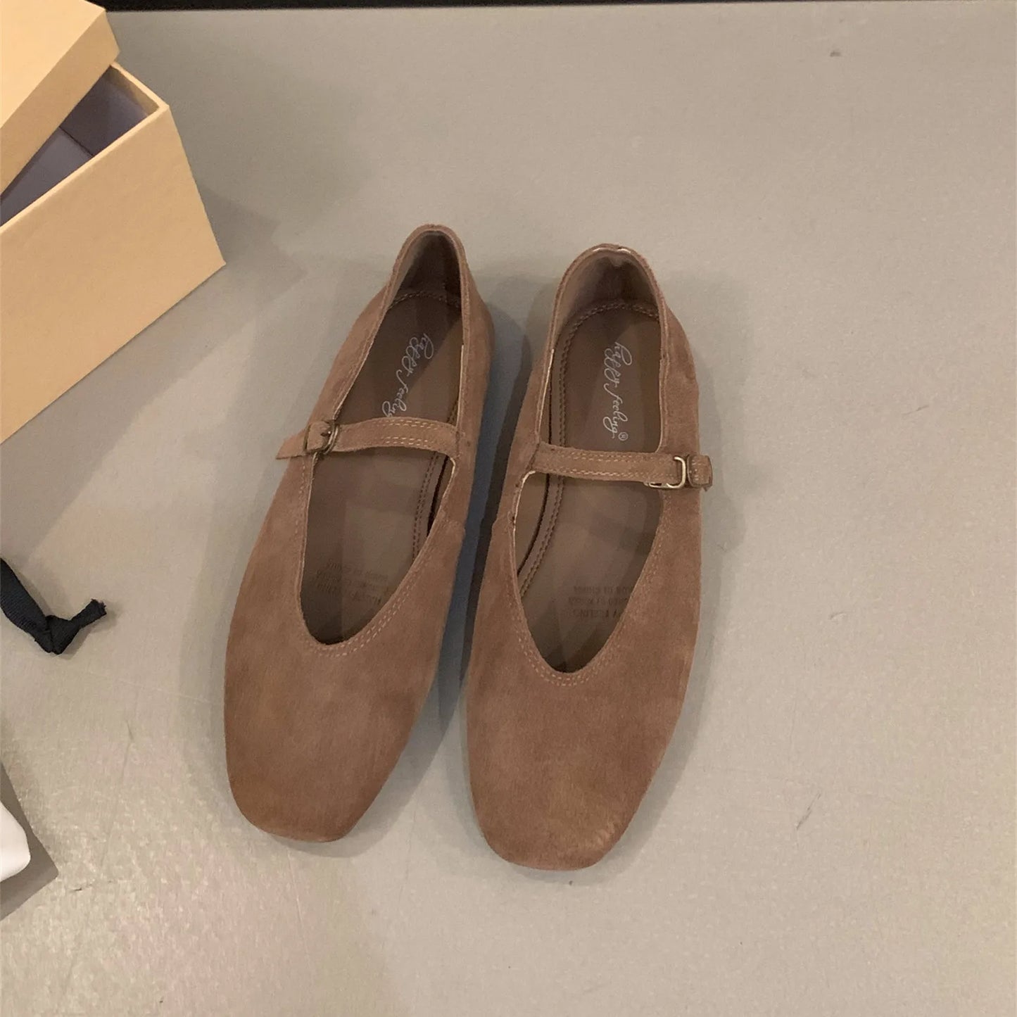 Bailamos 2024 Frühling Neue Marke Damen Flats Runde Zehen Kniehohe Slipper Damen Casual Ballettschuhe Weiches Leder Elegante Anzugschuhe