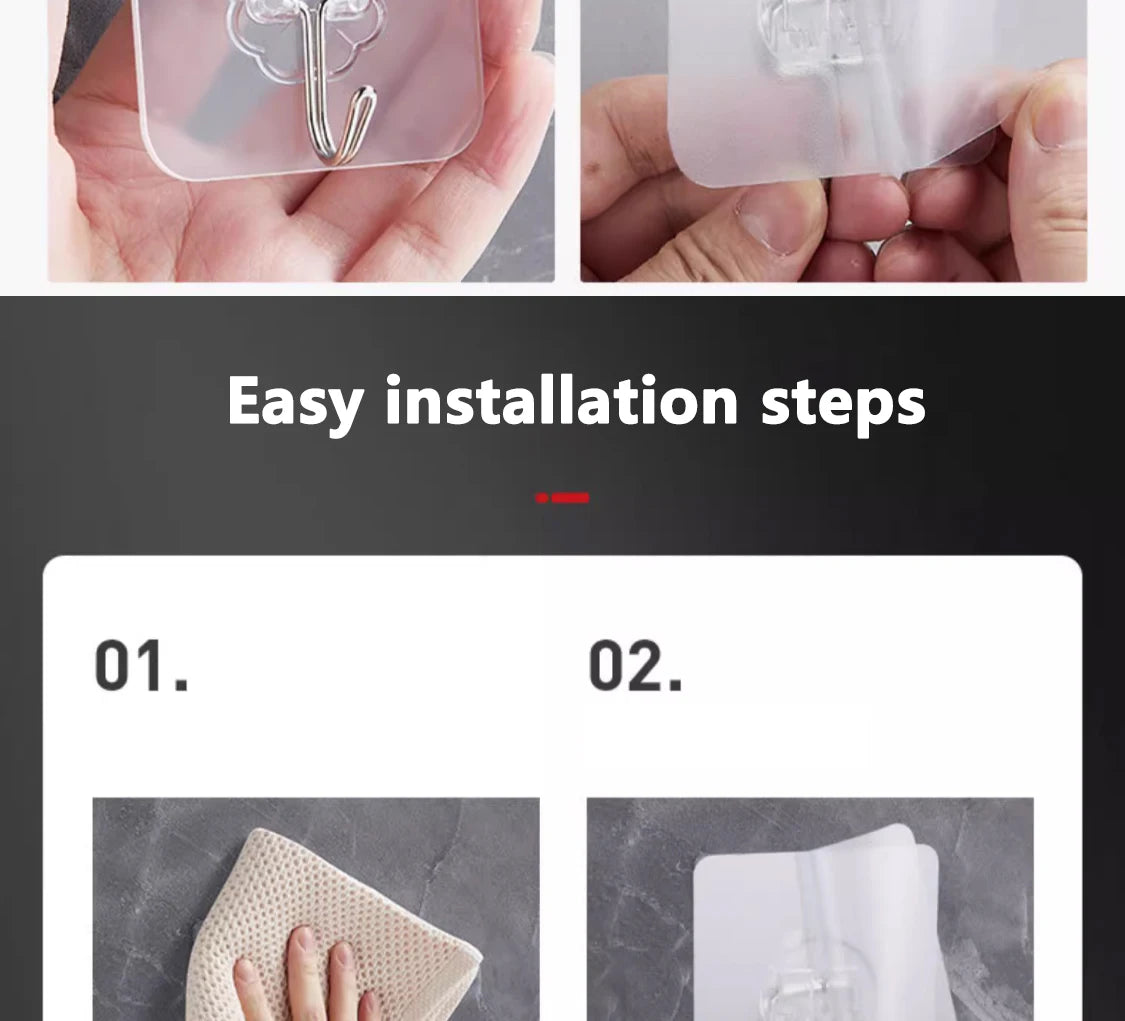 10/20 Pcs Hooks Transparent Strong Self Adhesive Door Wall Hangers Hooks Suction Heavy Load Rack Cup Sucker for Kitchen Bathroom