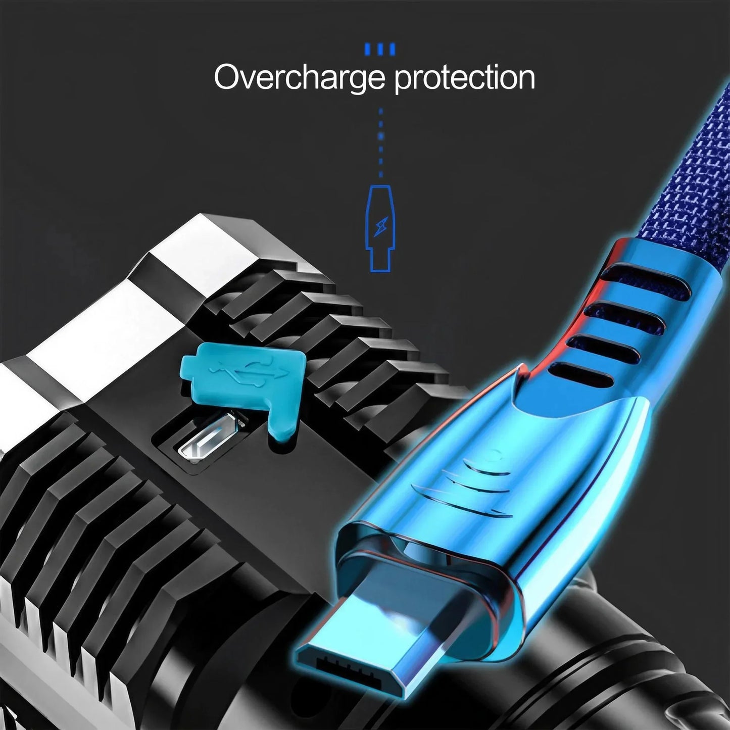 STONEGO Multi Functional LED High Beam Flashlight USB Rechargeable Portable Outdoor Hiking Exploration Light