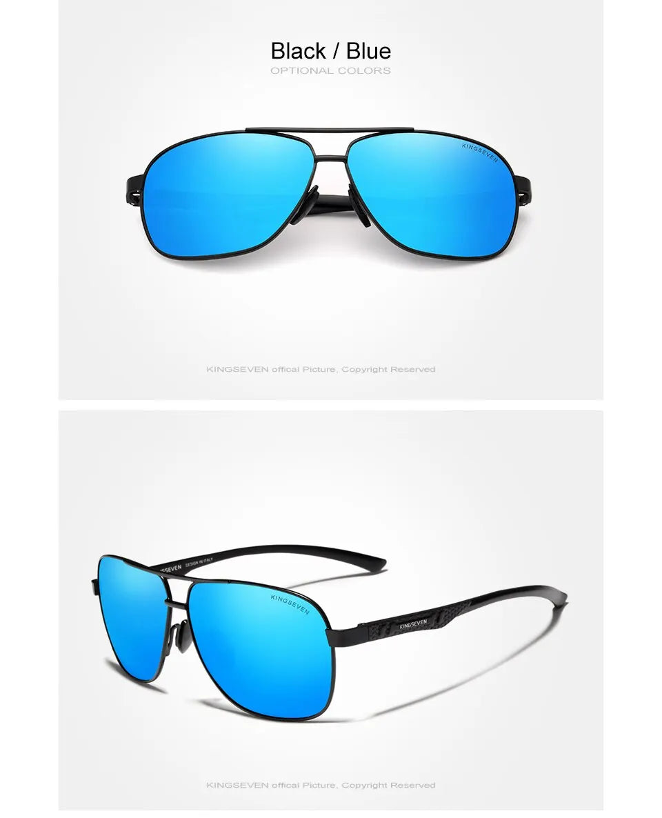KINGSEVEN 2024 Polarized Men Aluminum Sunglasses UV400 Mirror Male Women for Men Fashion Eyewear Driving Sun Glasses
