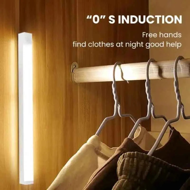 Wireless LED Night Lights Motion Sensor Lights Closet Kitchen Night Lights Bedroom Detector Light Cabinet Staircase Backlit