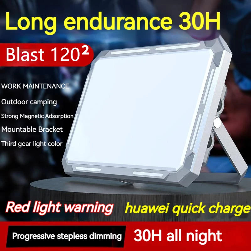 Portable LED Camping Tent Light Rechargeable Searchlight High Power Outdoor Emergency Lighting Waterproof Hanging Night Lamp - Shoppiline