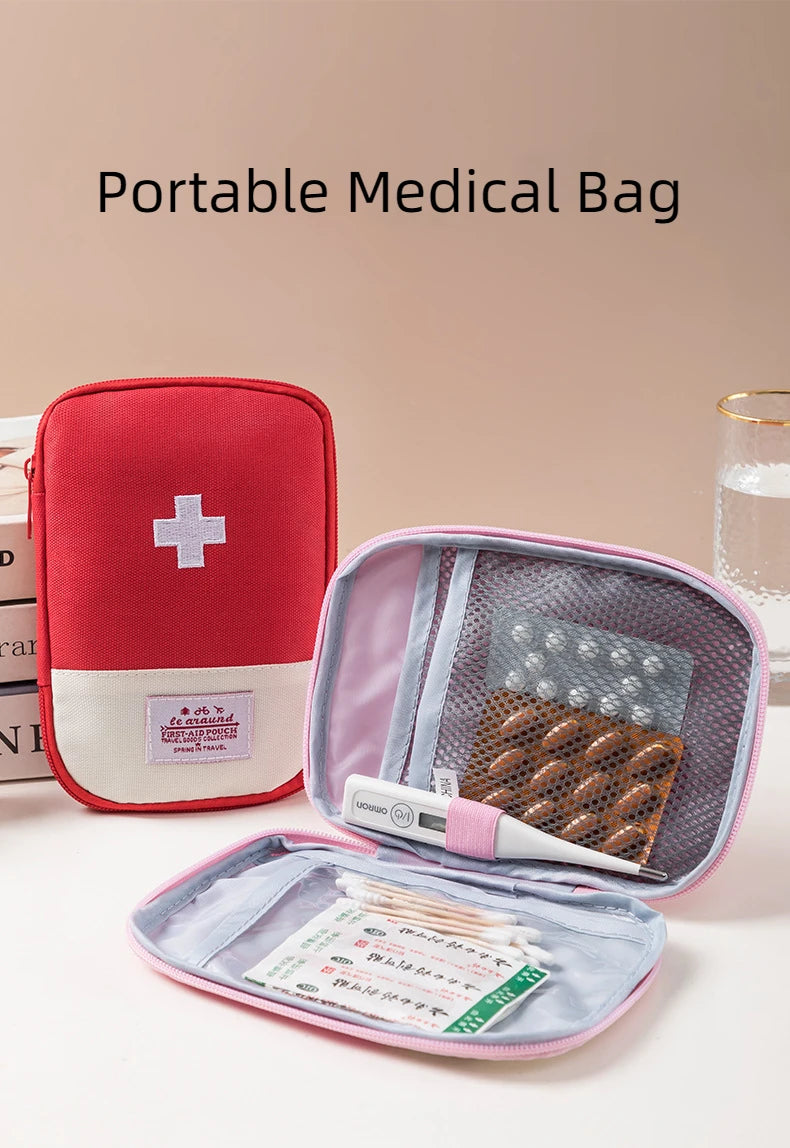 3-teiliges Set, tragbare medizinische Aufbewahrungstasche, Camping-Notfall-Erste-Hilfe-Set-Organizer, Reise-Tasche für Zuhause und Outdoor