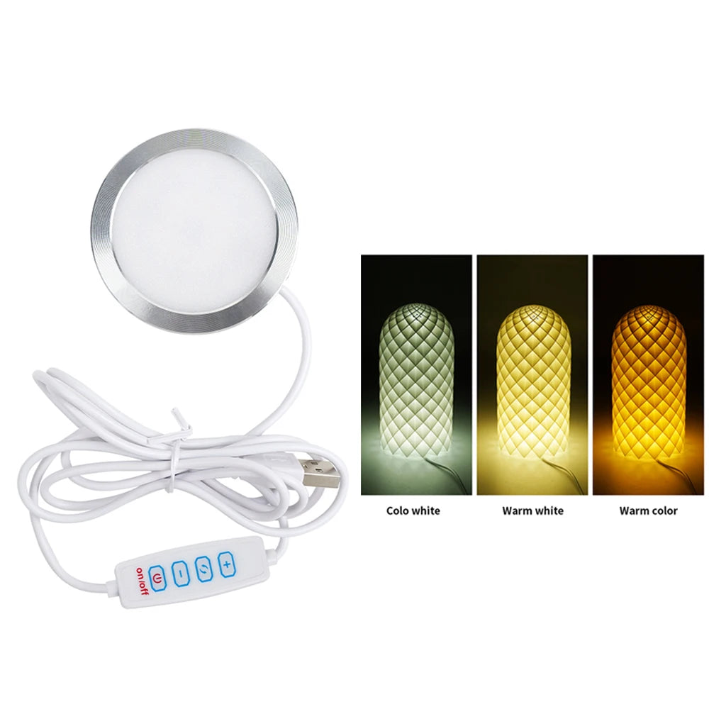 For Bambu Lab Led Lamp Kit 001 3D Printing DIY Model LED Lamp Kit 3D Printing Parts Led Lamp Kit 001 Rechargeable For Bambu Lab