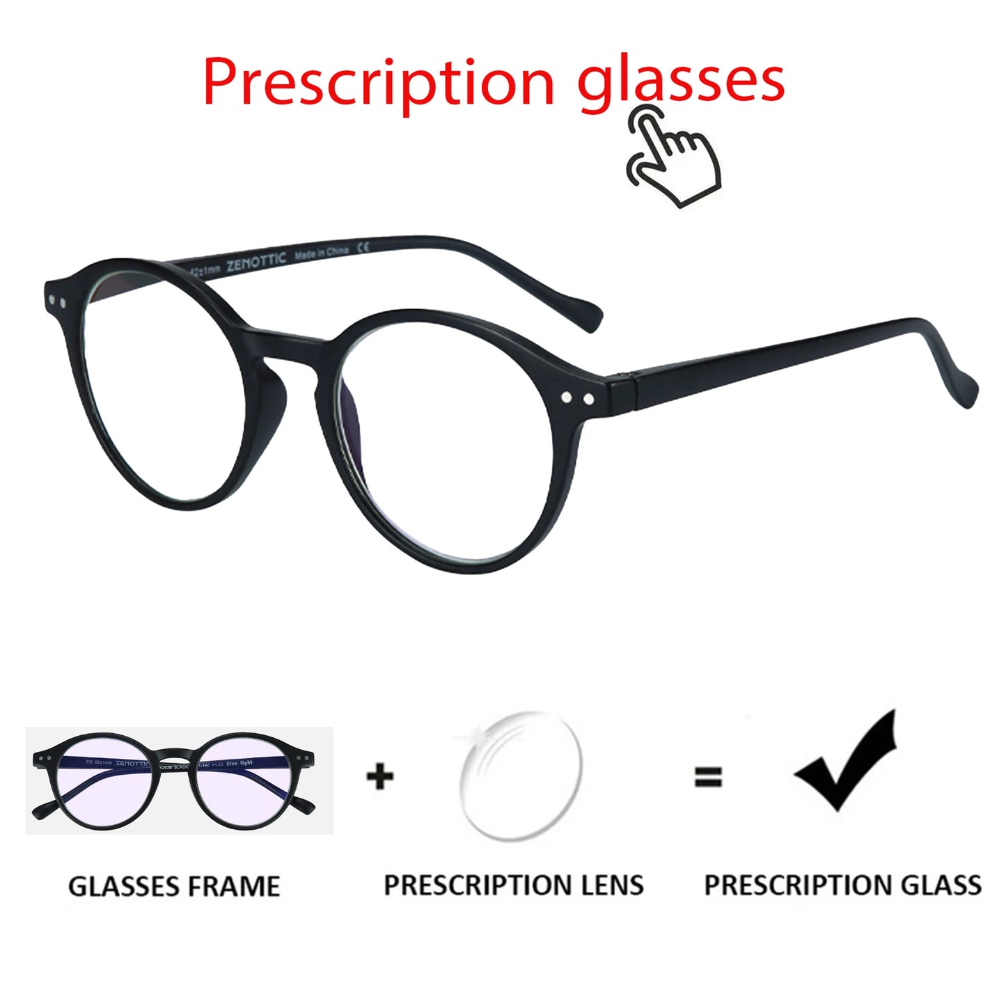 ZENOTTIC  Anti Blue Light Blocking Reading Glasses Women Men Anti-Glare Presbyopic Computer Eyeglasses Diopter from +0 to +4.0