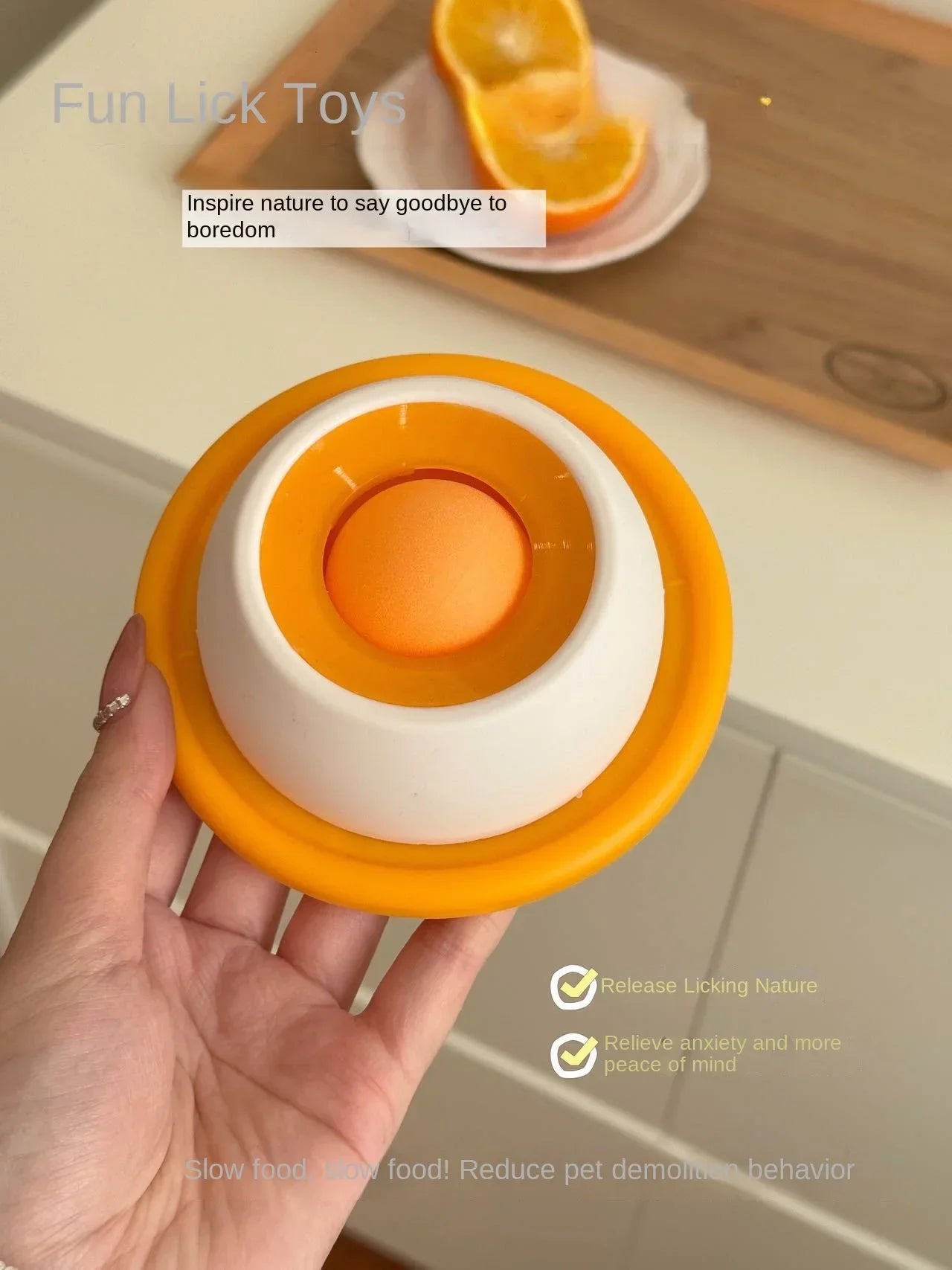 Pet Lick Toy Slow Feeding Dispenser Interactive Enrichment Training Crate Accessory for Dog Cat Puppy