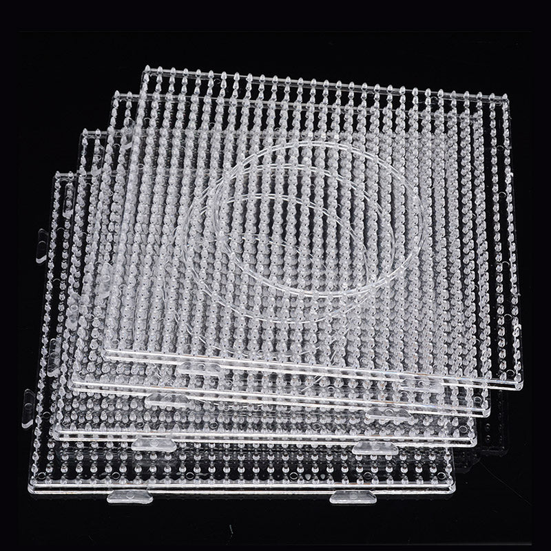 Clearance_2.6mm/5mm Perler Beads Square Pegboard 3D Puzzle Juguetes For Hama Bead Educational Toys for Children Jigsaw Puzzle Br