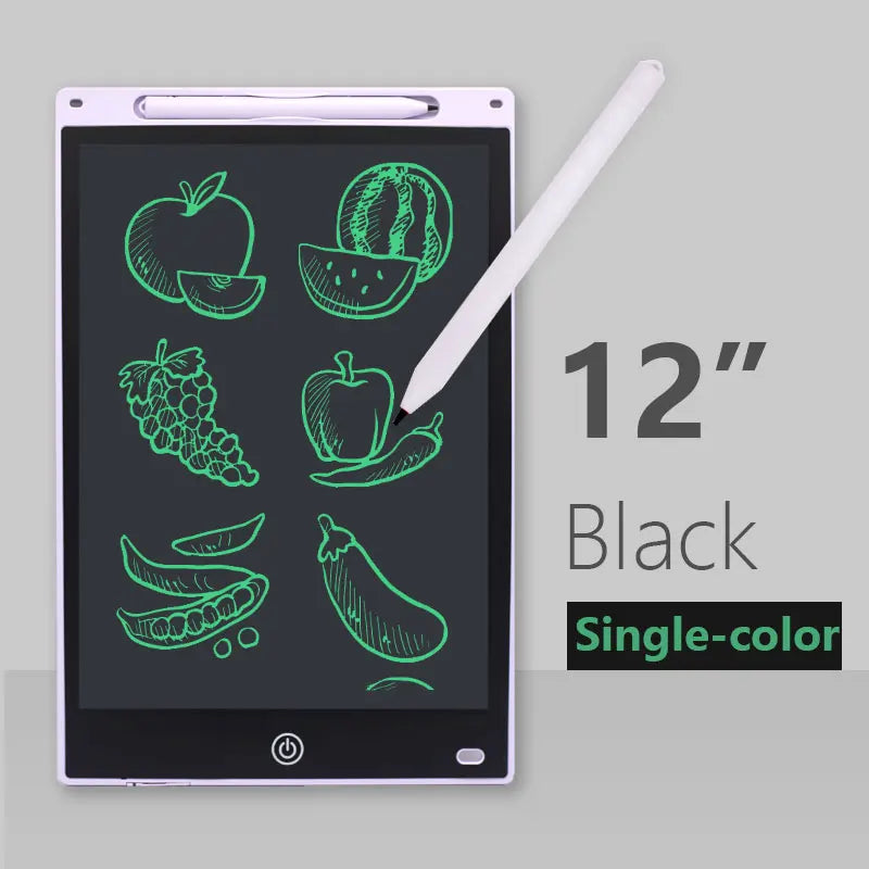 Digital LCD Writing Tablet Board 8/12 Inch Drawing Tablet Screen Kids Graphic Tablet Toys for Children