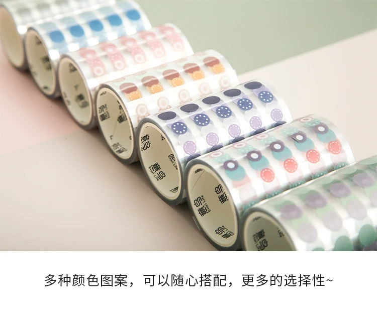 60mm*3m Dot Washi Tape for Diary Scrapbooking DIY Deco Junk Journal Creative Stationery School Supplies Masking Tapes