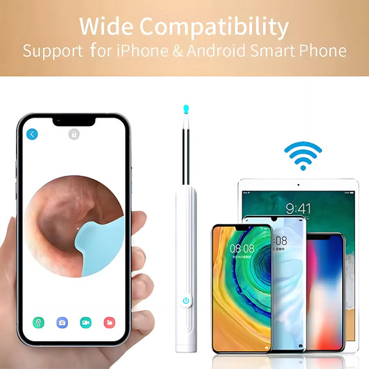 Smart Visual Ear Cleaner with Camera Wax Remover Tool Stick Otoscope 1080P HD Earpick Endoscope Earring Personal Health Care
