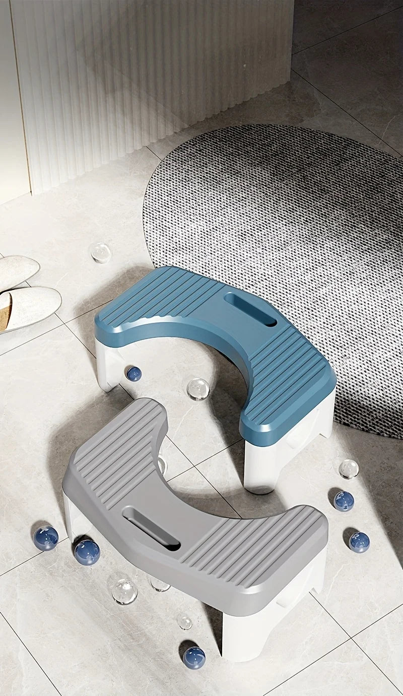 1Pc Toilet Stool for Bathroom, Comfort Toilet Stool for Adult Kids Pregnant Women, Squatting Aid Footstool, Anti Slip Thickening