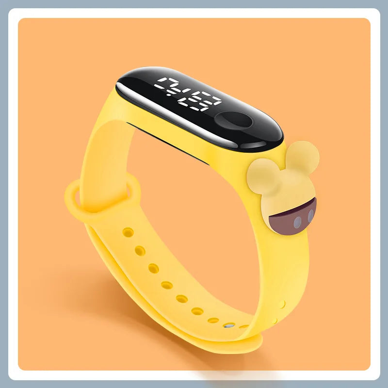 Mode Mickey Kinderuhren für Mädchen Elektronisches Armband Sport Touch LED Spiderman Puppe Kinderuhr Frauen Wasserdichte Uhr