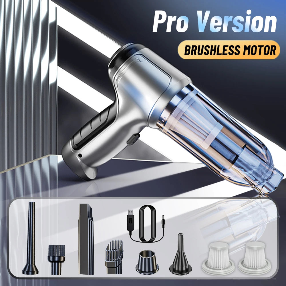 Car Vacuum Cleaner 95000PA Strong Suction Handheld Wireless Vacuum Cleaner Blower 2 in 1 Portable Vacuum Cleaner For Car Home