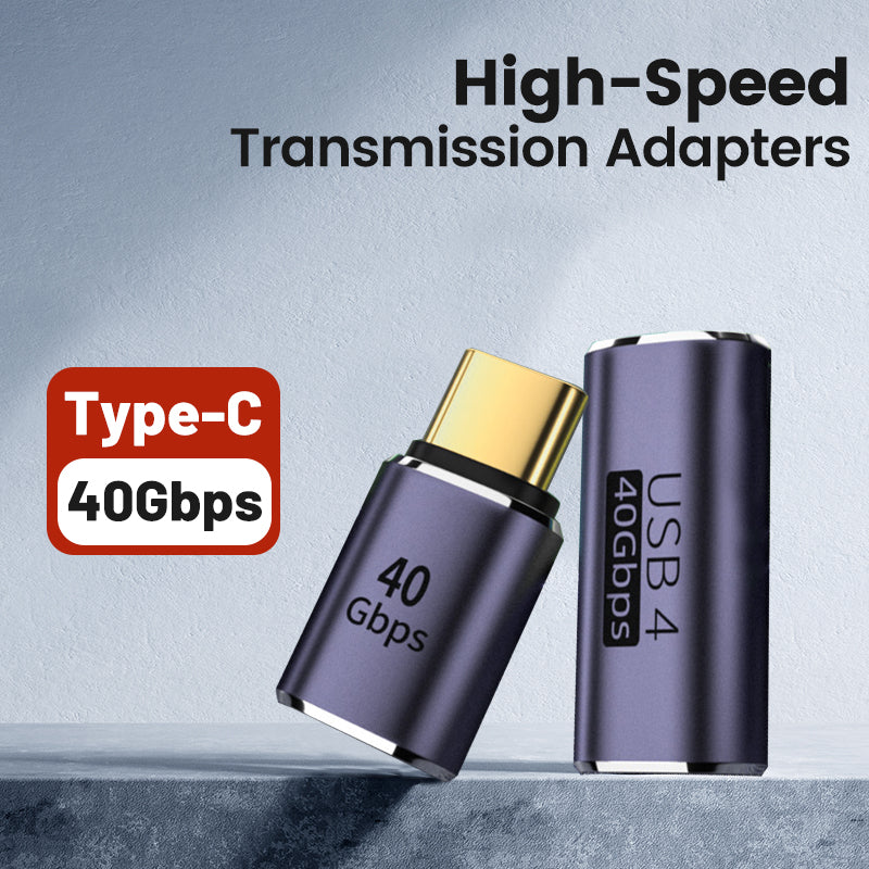 USB4.0 40Gbps OTG C-type 90 degree Adapter 100W 5A USB C to Type C Fast Charging Converter USB C Data Adapter For Macbook 8K60HZ