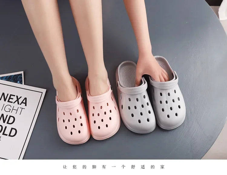 Mens Summer Beach Sandals Unisex Casual Garden Clogs Outdoor Wide Toe Cross Sandals for Ladies Non Slip House Shower Slippers