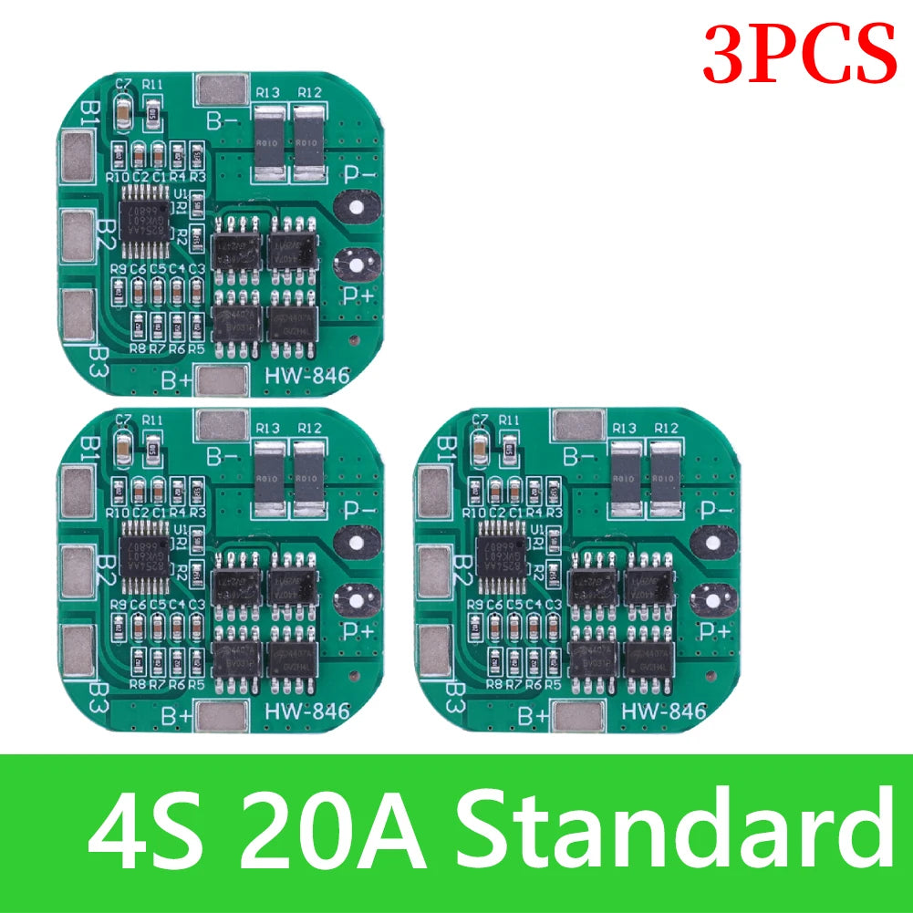 BMS 3S/4S 5A 10A 20A 25A 40A 60A Li-ion Lithium Battery Charger Protection Board 18650 For Drill Motor 12V with Enhance/Balance - Shoppiline