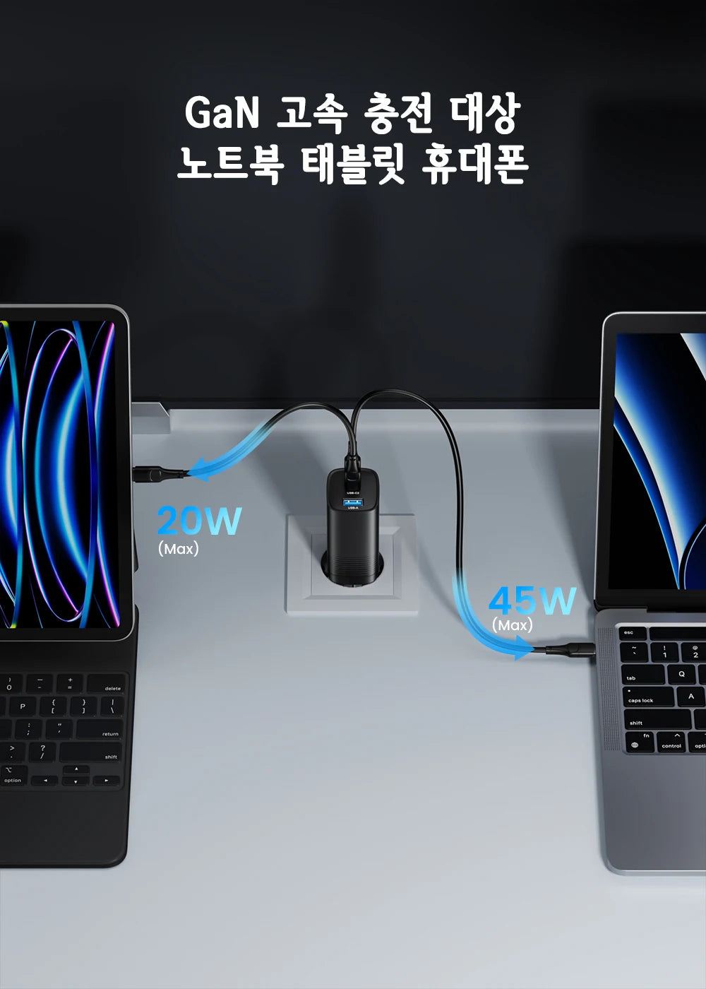 ASOMETECH GaN USB Type C Charger 65W 45W PPS PD QC4.0 Quick Charger For Macbook Laptop IPAD Tablet iPhone 14 Samsung S23 Ultra - Shoppiline