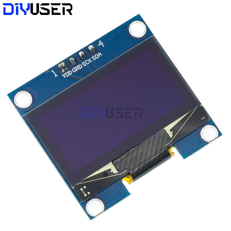 DIYUSER 1.3" IIC OLED Display Module White Blue Color Drive Chip SH1106 128X64 1.3 Inch LCD IIC I2C Communicate For Arduino