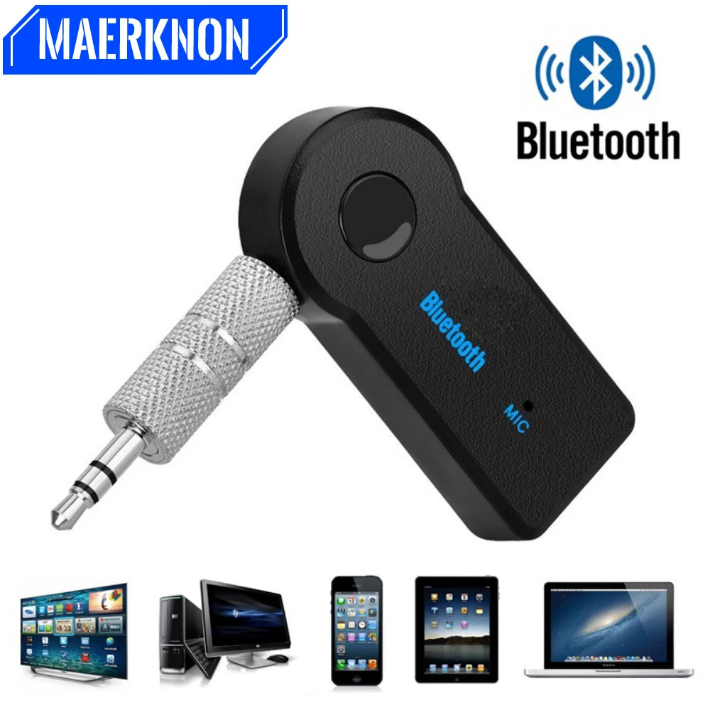 Car Wireless Bluetooth 5.0 Receiver Transmitter Adapter 3.5mm Jack For Car Kit Music Audio Aux A2dp Headphone Reciever Handsfree