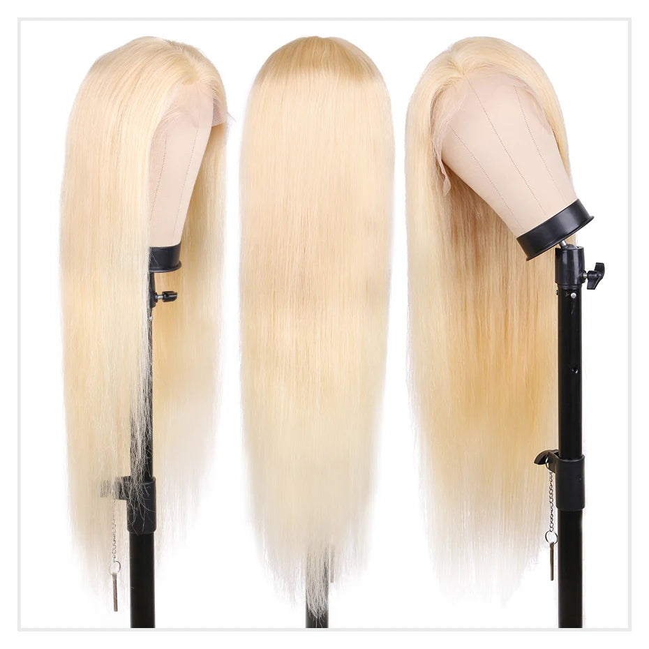 13x4 13x6 360 HD Transparent 613 Honigblond Farbe Spitze Front Echthaar Perücken für Frauen Rohes brasilianisches glattes Lace Frontal Perücke