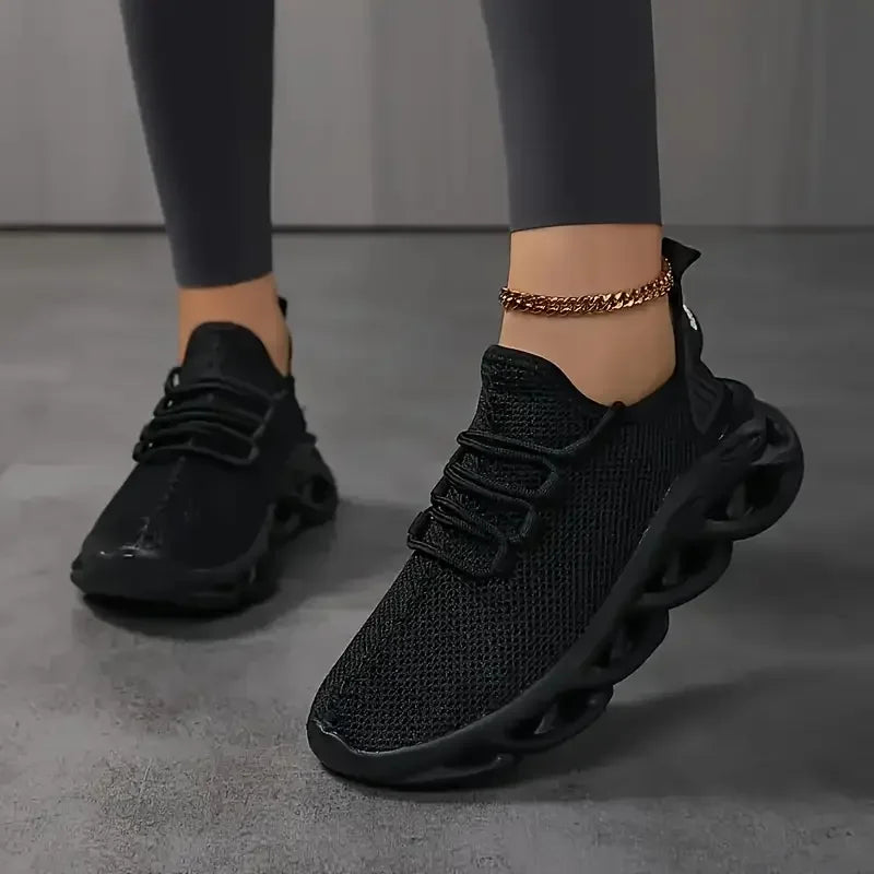 Men Casual Sport Shoes Breathable Lightweight Sneakers Outdoor Mesh Black Running Shoes Athletic Jogging Tenis Walking Shoes - Shoppiline