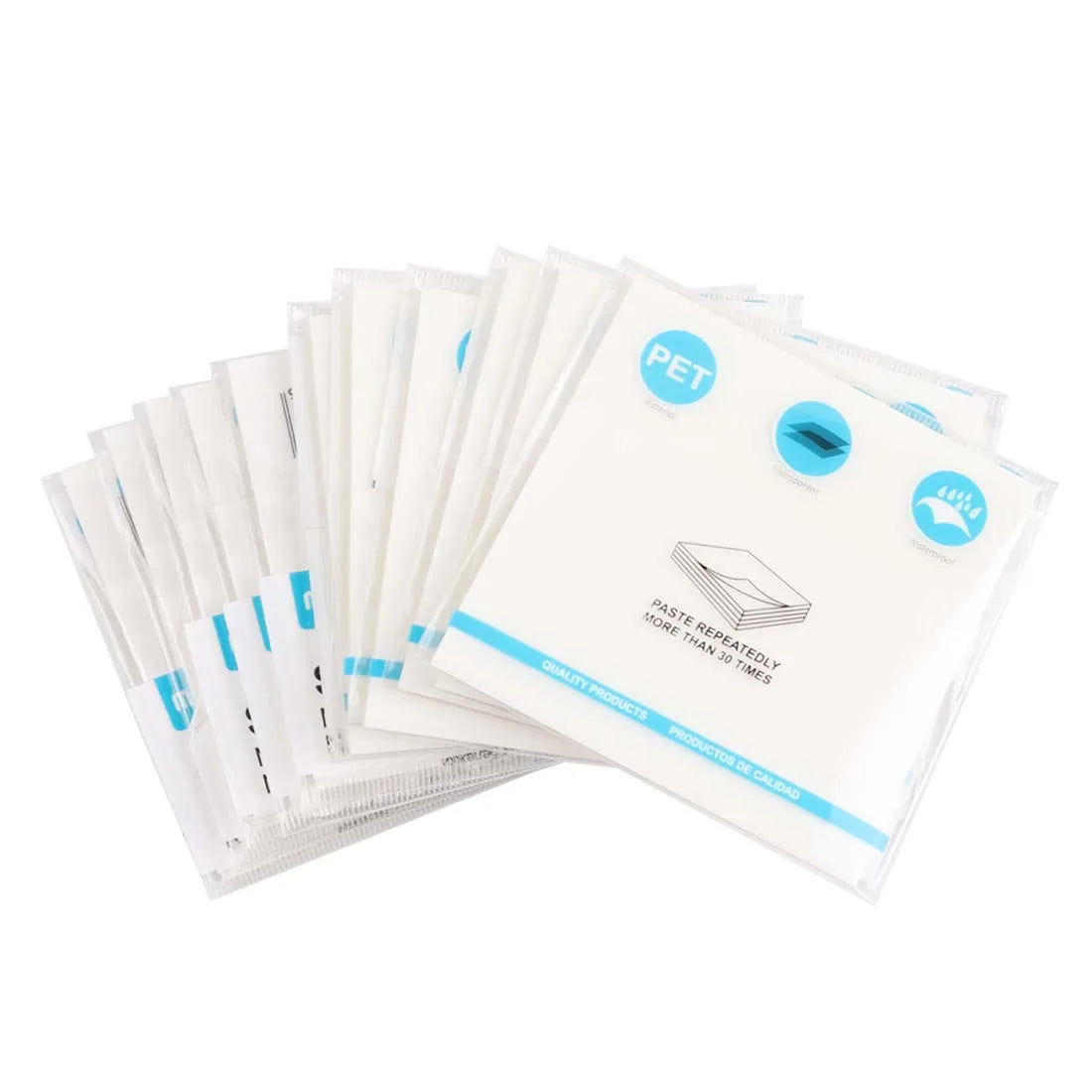 50 Sheets Creative Transparent PET Waterproof Sticky Notes Notepads - School Stationery & Office Supplies