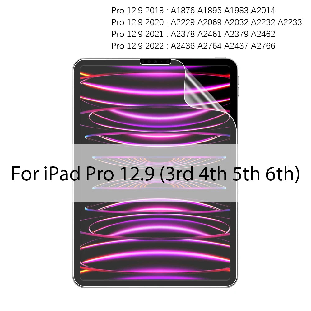 Like Paper Film Screen Protector For iPad Air 11 M3 A16 Pro 12.9 13 M4 M5 Air 3 4 5 10th 9th 8th Generation Mini 6 7 Accessories