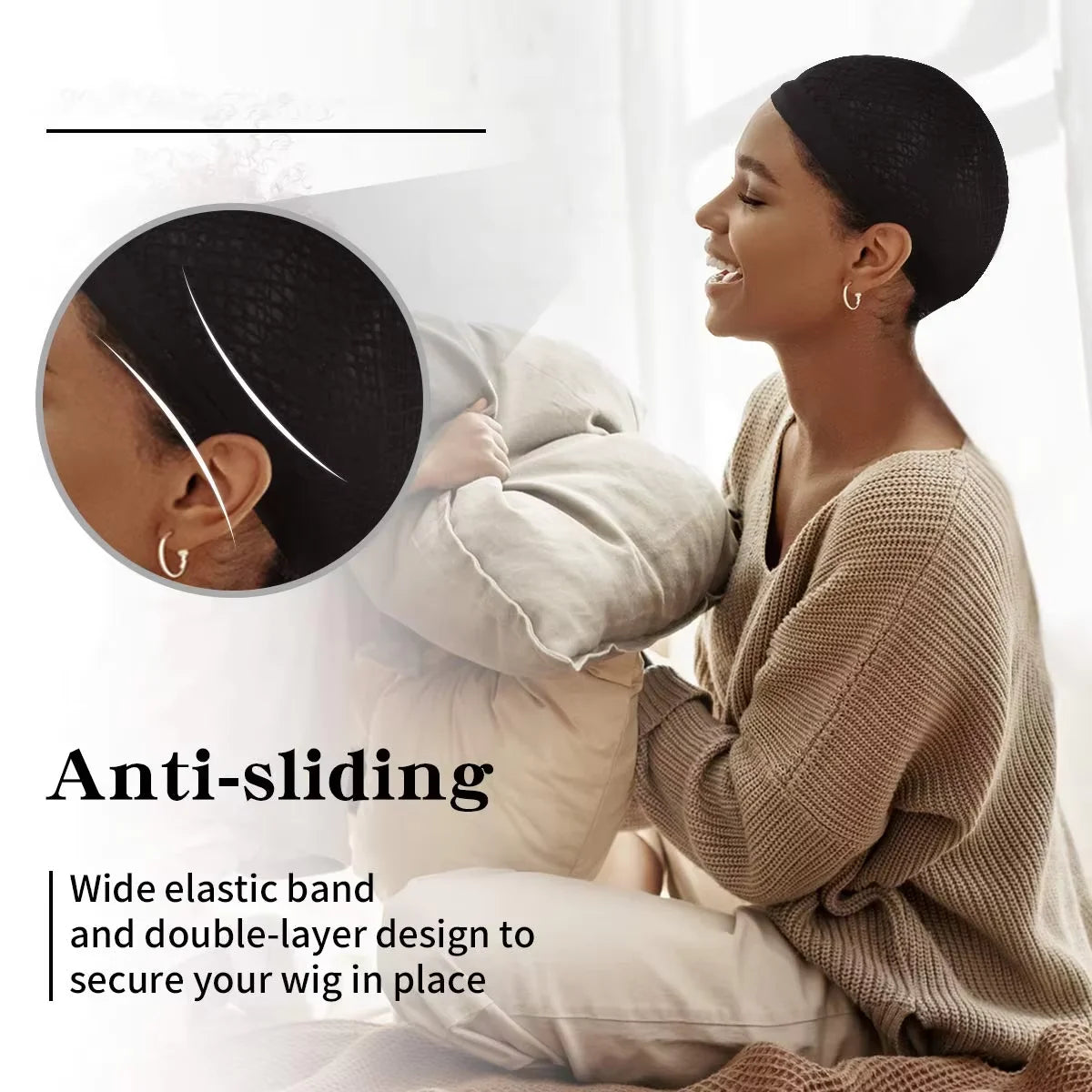 Nylon Hair Net New Stretchable Elastic Hairnets Fashion Mesh Weaving Wig Caps  for Wig Accessories