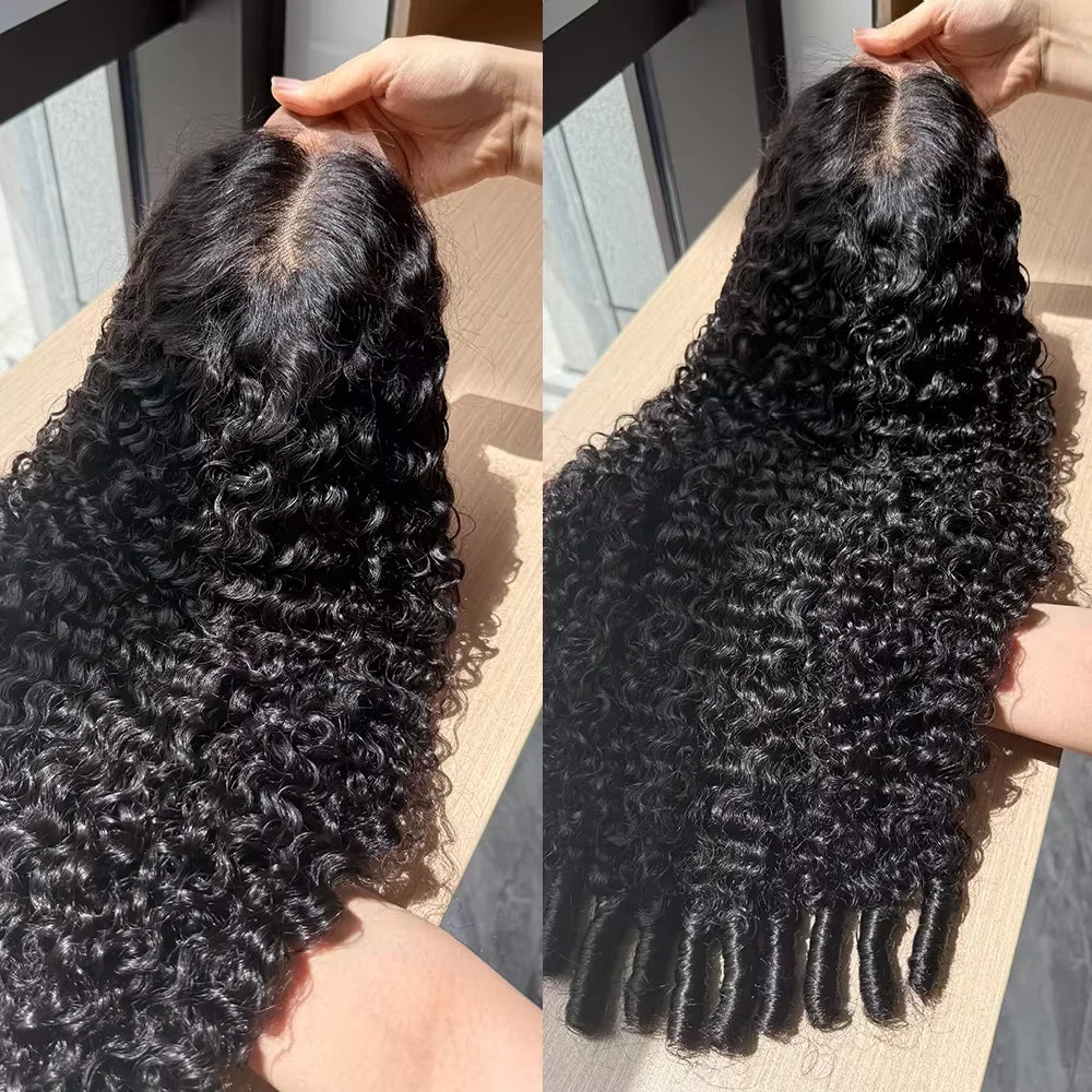 13x6 Lace Frontal Perücke 200% Dichte Burmesische lockige Perücke Echthaar 13x4 HD Transparent vorgezupfte Burmesische Echthaar Perücken
